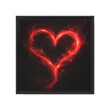 Feuriges rotes Herz Kunst – Romantischer Valentins