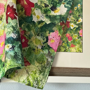 Feurkunst Watercolor Blumenmuster Schürze