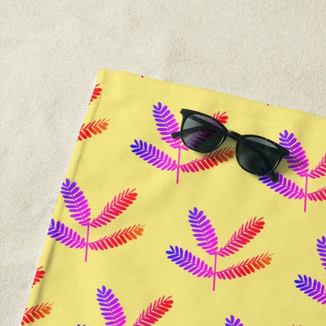 Fever Tree Blätter Pattern Beach Handtuch (Beispiel)