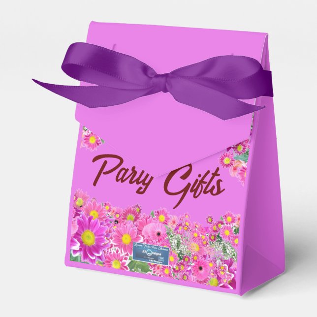 Fevor Box Bow (Pink Blume Mix) RFPMDesign ©️ 2024 Geschenkschachtel (Vorderseite)