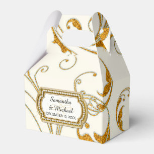 Fevor Box Glam Old Hollywood Regency Black Krawatt Geschenkschachtel