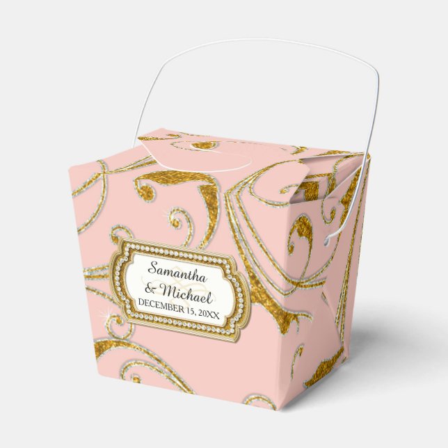 Fevor Box Glam Old Hollywood Regency Black Krawatt Geschenkschachtel (Vorderseite)