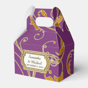 Fevor Box Glam Old Hollywood Regency Black Krawatt Geschenkschachtel