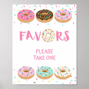 Fevor Sign - Pink Donut Sprinkle Duschgel Zeichen Poster