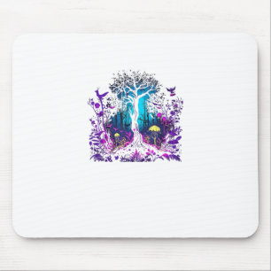 Fey Gothic Emo Goblincore Ästhetik Waldgrafik Mousepad