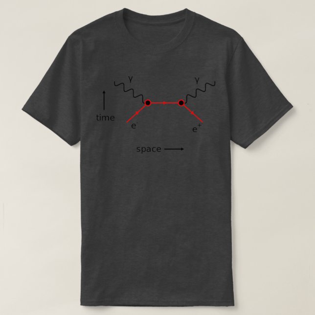 Feynman Diagramm Physik  T-Shirt (Design vorne)