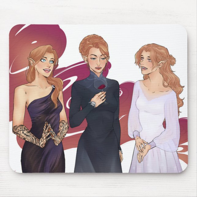 Feyre, In dies und Elain Archeron Mousepad (Vorne)