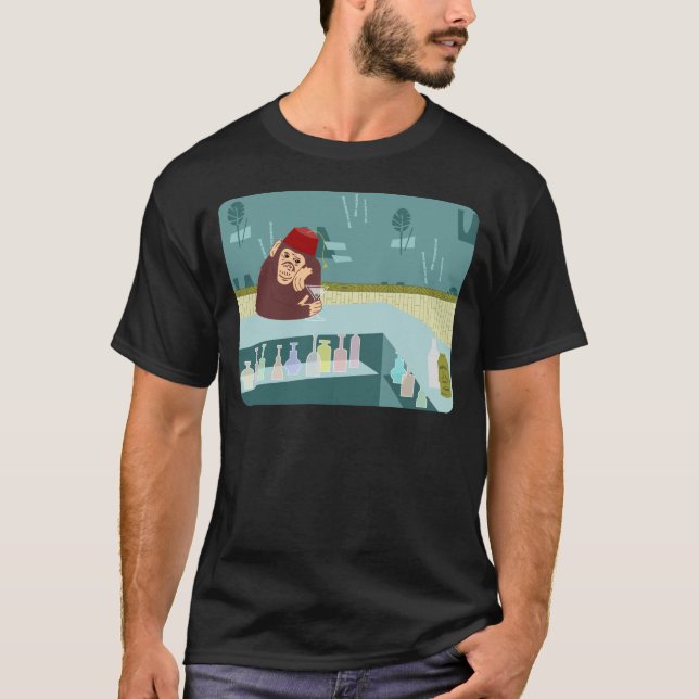 Fez-Affe-Martini-Bar T-Shirt (Vorderseite)
