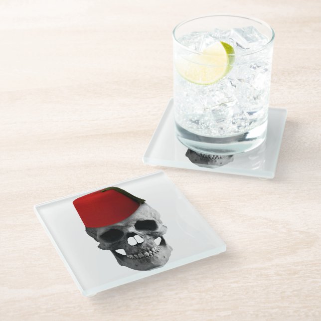 Fez of the Effendi: Ein ägyptisches Märchen eines  Glasuntersetzer (Schrägansicht)