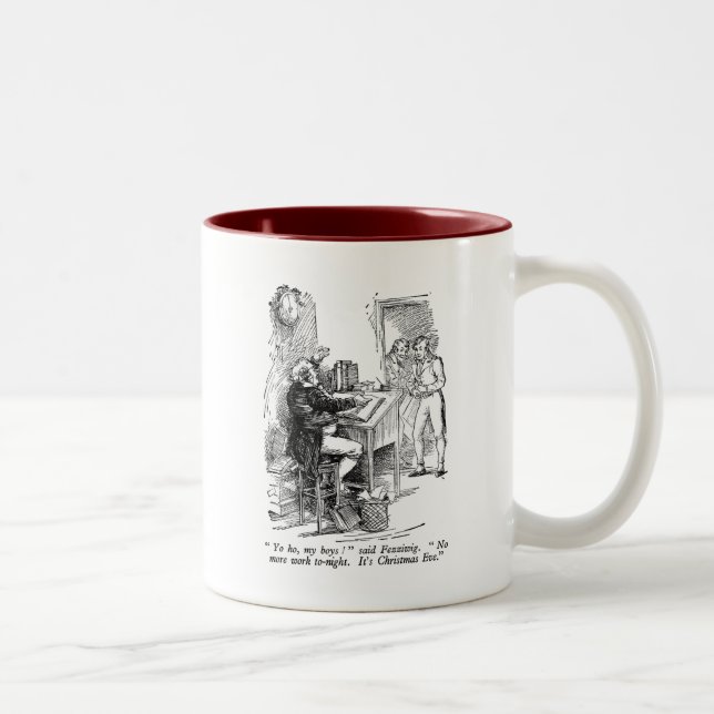 Fezziwig (mit Text) Zweifarbige Tasse (Rechts)