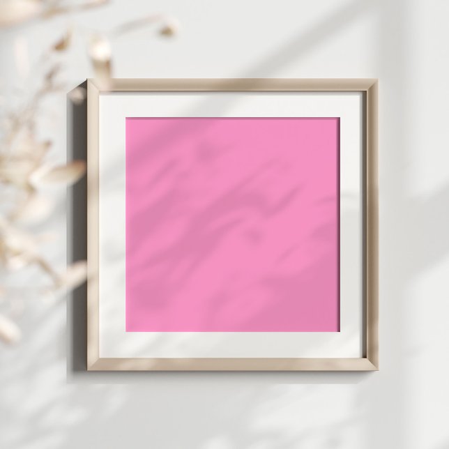 FF99CC rosa Poster (Blank pink poster ready for her monogram text.)