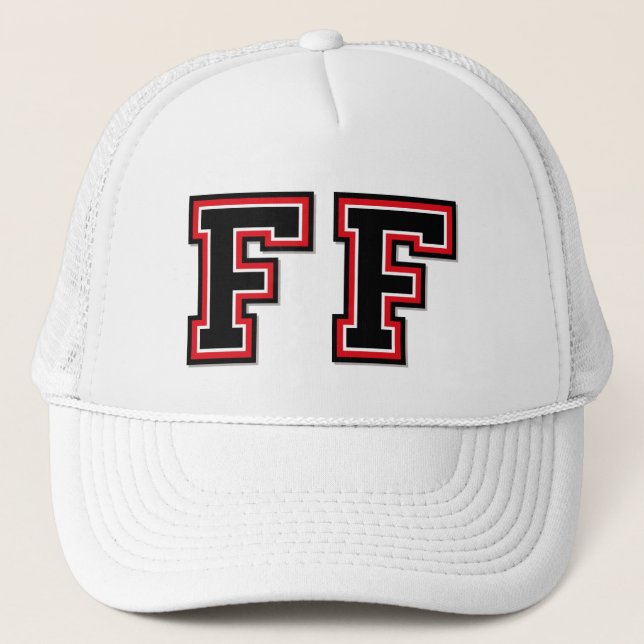 ‚FF‘-Monogramm Truckerkappe (Vorderseite)