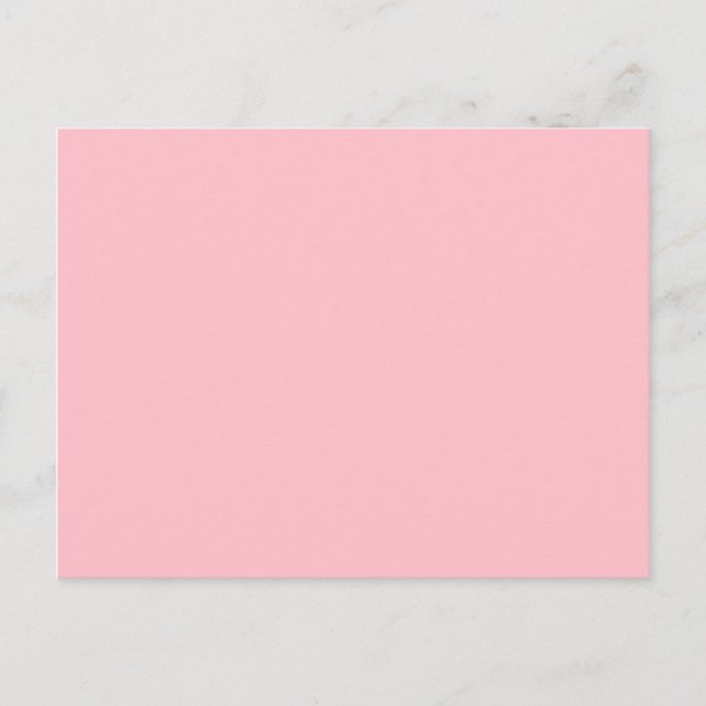 FFC0CB rosa Postkarte (Vorderseite)