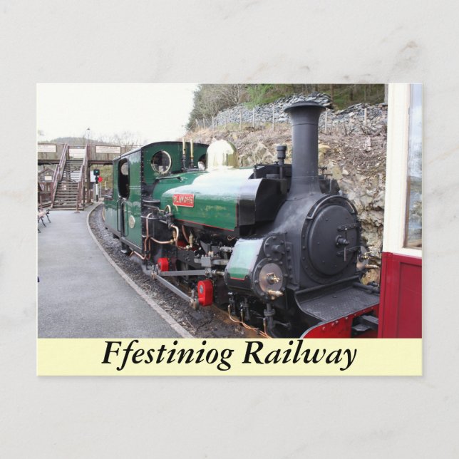 Ffestiniog Railway Postkarte (Vorderseite)
