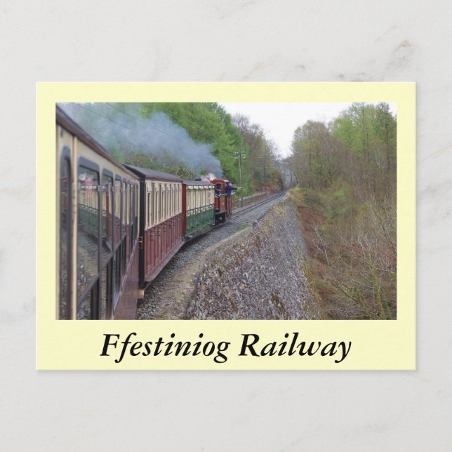 Ffestiniog Railway Postkarte (Vorderseite)
