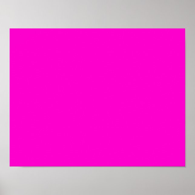 ffoocc HOT PINK SOLIDE HINTERGRUNDVORLAGE Poster (Vorne)