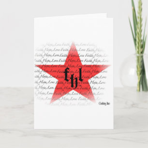 FHL (Glaube, Hoffnung und Liebe) Alle Star-Logos Karte