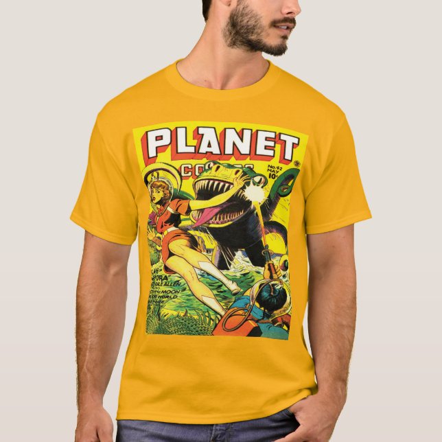 FI der Vierzigerjahre PLANETEN-COMIC-SCI T-Shirt (Vorderseite)