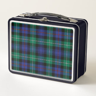 Fiambrera con estampado tartan metall brotdose