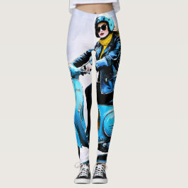 "Fiamma" "Corsa Elegante" - Elegante Fahrt Leggings