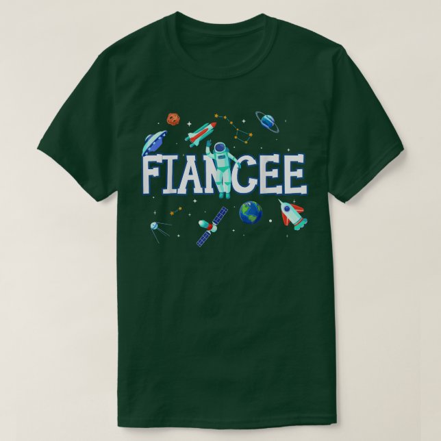 Fiancee Astronaut Space Family - Abstimmung zum Ge T-Shirt (Design vorne)