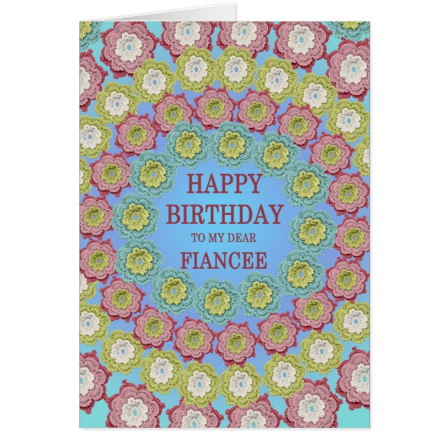 Fiancee Birthday Crochet Blume (Vorne)