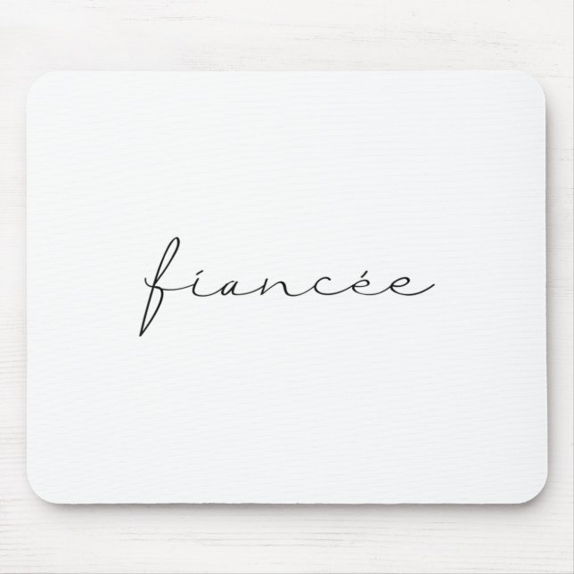 Fiancee Bride Bridal Groom Junggeselinnen-Abschied Mousepad (Vorne)