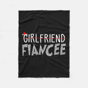 Fiancee Verlobte Christmas Pajamas Verlobte Paare Fleecedecke