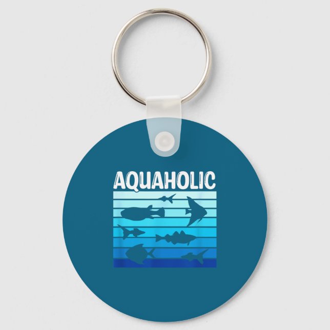 Fiank Funny Fishkeeper Quote Fish Keeper Aquarium  Schlüsselanhänger (Vorderseite)