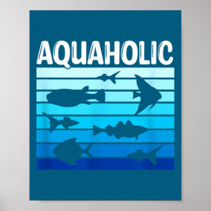Fiank Lustiger Fischhalter-Zitat Fischhalter Aquar Poster