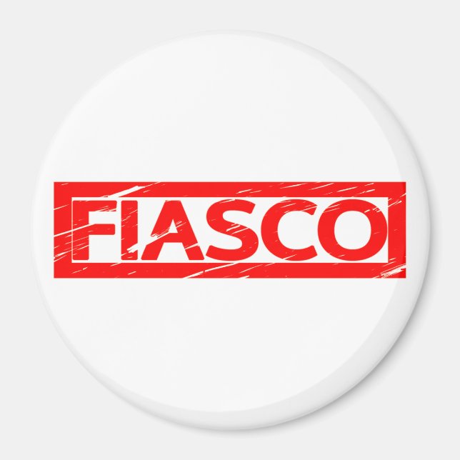 Fiasco-Briefmarke Magnet (Vorne)
