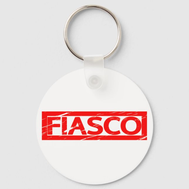 Fiasco-Briefmarke Schlüsselanhänger (Vorderseite)