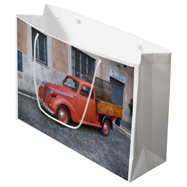 Fiat 1100 Lieferwagen Große Geschenktüte (Vorderseite Schrägansicht)