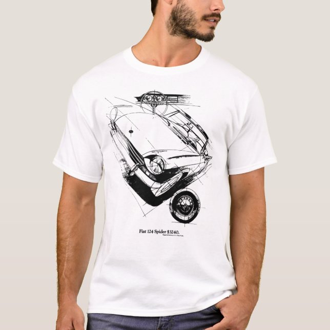 FIAT 124 SPIDER437 T-Shirt (Vorderseite)