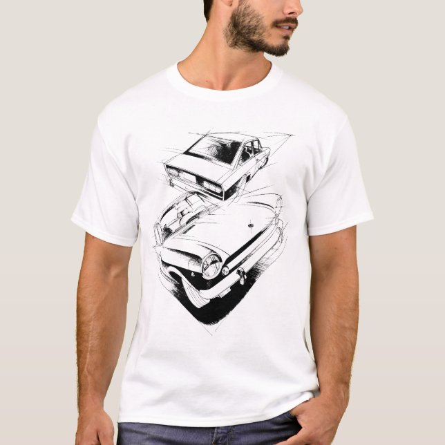 Fiat 124 T-Shirt (Vorderseite)