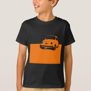 Fiat 500, 1959 - Orange auf dunklem Shirt