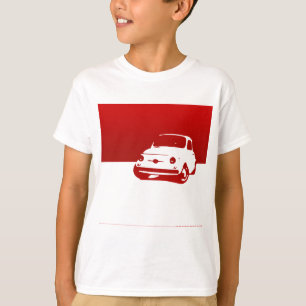 Fiat 500, 1959 - Rot auf hellen Shirts