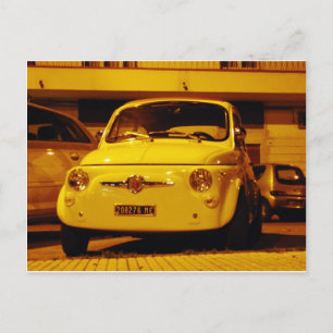 Fiat 500 Abarth. Postkarte