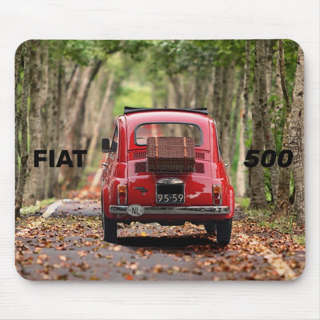 Fiat 500 Auto Mousepad (Vorne)