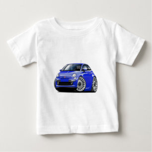 Fiat 500 Blue Car Baby T-shirt