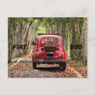 Fiat 500 Car Postkarte