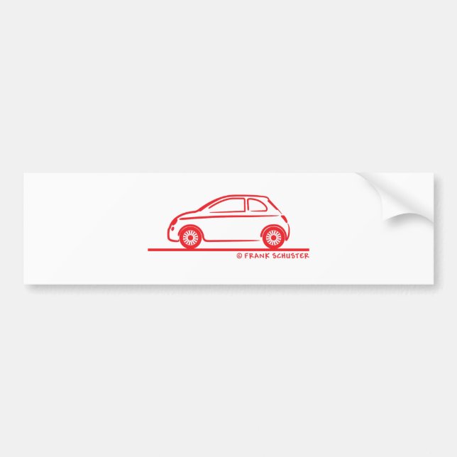 Fiat 500 Cinquecento Autoaufkleber (Vorne)