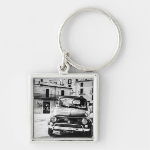 Fiat 500, Cinquecento in Italien, klassisches Auto Schlüsselanhänger