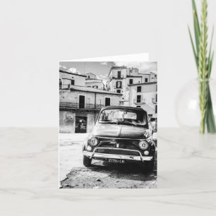Fiat 500, cinquecento in Italien, klassisches Karte