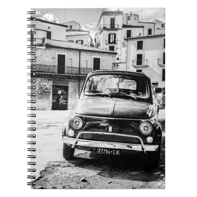 Fiat 500, cinquecento in Italien, klassisches Notizblock (Vorderseite)