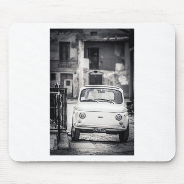 Fiat 500, Cinquecento in Italien Mousepad (Vorne)