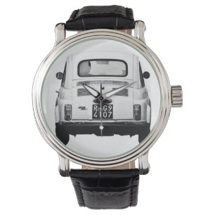 Fiat 500 Cinquecento in Rom, Italien, Uhr