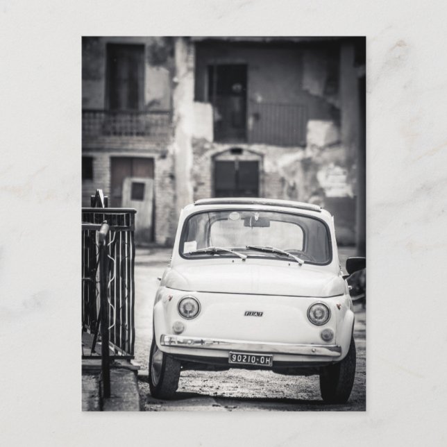 Fiat 500, Cinquecento, Italien Postkarte (Vorderseite)