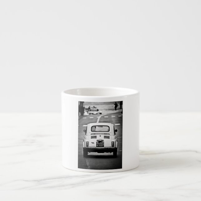 Fiat 500 in der Romespresso-Tasse Espressotasse (Vorderseite)