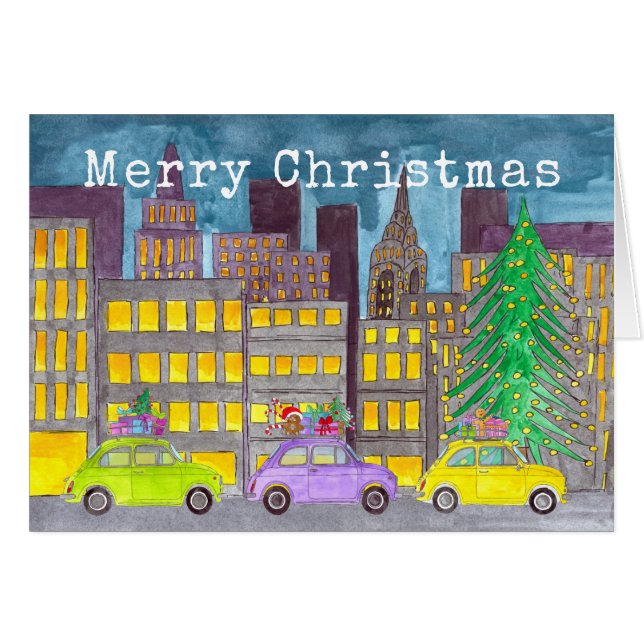 Fiat 500 in der Stadt individuell anpassbar (Vorderseite (Horizontal))